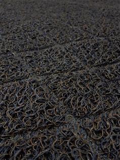 Artlines 11 mm 80*108 cm Kahverengi Baklava Desenli Kıvırcık Paspas