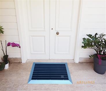 Artlines 20 mm 40x60 Siyah Kauçuk Yüzeyli cm Alüminyum Paspas