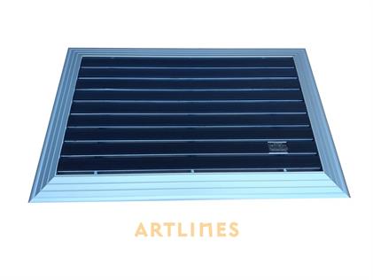 Artlines 20 mm 40x60 Siyah Kauçuk Yüzeyli cm Alüminyum Paspas
