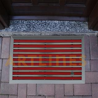 Artlines 20 mm 45x70 cm Kauçuk + Sıyırıcı Yüzeyli Alüminyum Paspas