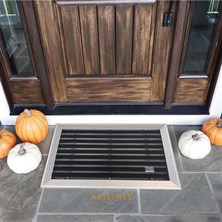 Artlines 20 mm 45x70 cm Kauçuk Yüzeyli Alüminyum Paspas