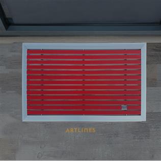 Artlines 20 mm 45x70 cm Kauçuk Yüzeyli Alüminyum Paspas