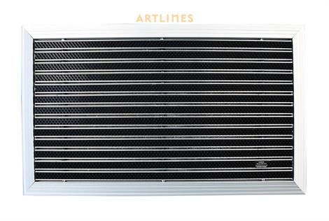 Artlines 20 mm 45x70 cm Yuvarlak Fırça Yüzeyli Alüminyum Paspas