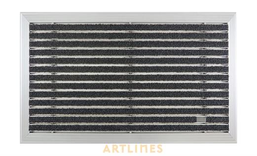 Artlines 20 mm 45x70 Velur Halı Yüzeyli Alüminyum Paspas