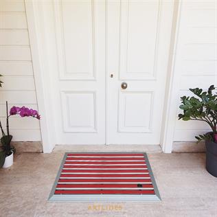 Artlines 20 mm 55x90 cm Kauçuk + Sıyırıcı Yüzeyli Alüminyum Paspas