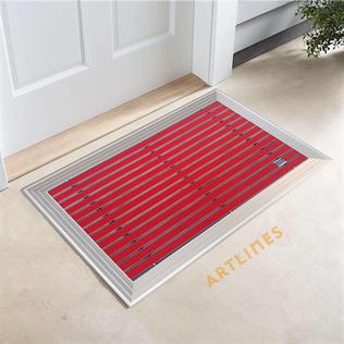 Artlines 20 mm 55x90 cm Kauçuk Yüzeyli Alüminyum Paspas