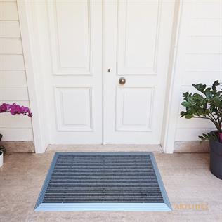 Artlines 20 mm 55x90 cm Rip Halı Yüzeyli Alüminyum Paspas