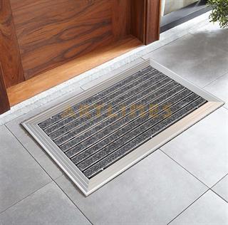 Artlines 20 mm 55x90 cm Rip Halı Yüzeyli Alüminyum Paspas