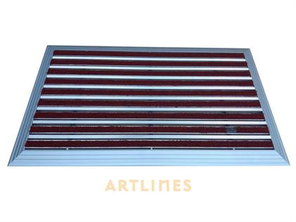Artlines 20 mm 55x90 Rip Halı + Sıyırıcı Yüzeyli Alüminyum Paspas