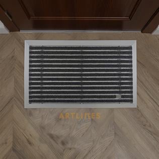 Artlines 20 mm 55x90 Velur Halı Yüzeyli Alüminyum Paspas