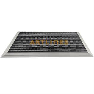 Artlines 20 mm 70X110 cm Gri Yuvarlak Fırça Yüzeyli Alüminyum Paspas