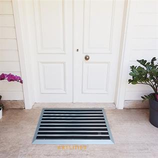 Artlines 20 mm 70x110 cm Kauçuk + Sıyırıcı Yüzeyli Alüminyum Paspas