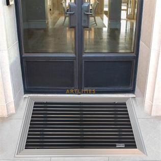 Artlines 20 mm 70x110 cm Kauçuk Yüzeyli Alüminyum Paspas