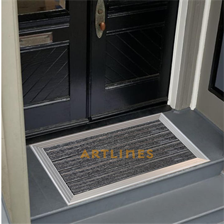 Artlines 20 mm 70x110 cm Rip Halı Yüzeyli Alüminyum Paspas