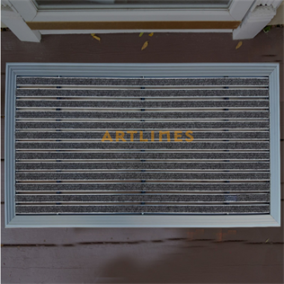 Artlines 20 mm 70x110 cm Rip Halı Yüzeyli Alüminyum Paspas