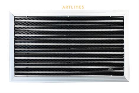 Artlines 20 mm 70x110 cm Yuvarlak Fırça Yüzeyli Alüminyum Paspas