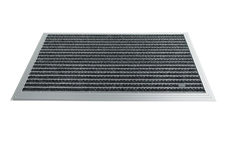 Artlines 20 mm Artnop Antrasit Halı Yüzeyli 70x110 Alüminyum Paspas