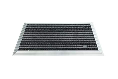 Artlines 20 mm Artnop Antrasit Halı Yüzeyli 55x90 Alüminyum Paspas