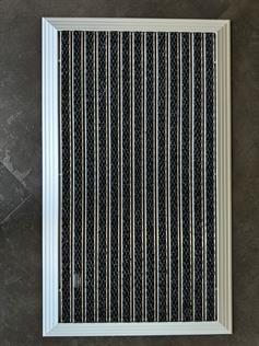 Artlines 20 mm Artnop Antrasit Halı Yüzeyli 55x90 Alüminyum Paspas