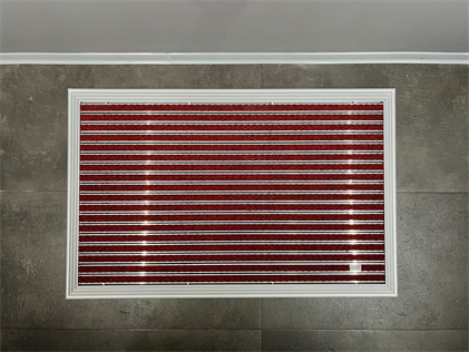 Artlines 20 mm Artnop Bordo Halı Yüzeyli 70x110 Alüminyum Paspas