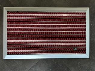 Artlines 20 mm Artnop Bordo Halı Yüzeyli 55x90 Alüminyum Paspas