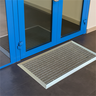 Artlines 20 mm Artnop Devetüyü Halı Yüzeyli 55x90 Alüminyum Paspas