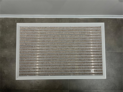 Artlines 20 mm Artnop Devetüyü Halı Yüzeyli 70x110 Alüminyum Paspas