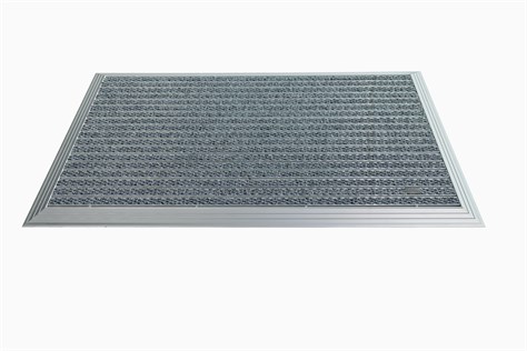 Artlines 20 mm Artnop Gri Halı Yüzeyli 70x110 Alüminyum Paspas