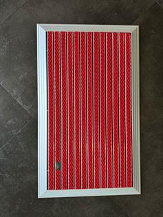 Artlines 20 mm Artnop Kırmızı Halı Yüzeyli 55x90 Alüminyum Paspas