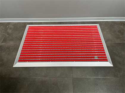 Artlines 20 mm Artnop Kırmızı Halı Yüzeyli 70x110 Alüminyum Paspas