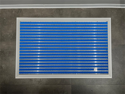 Artlines 20 mm Artnop Mavi Halı Yüzeyli 70x110 Alüminyum Paspas