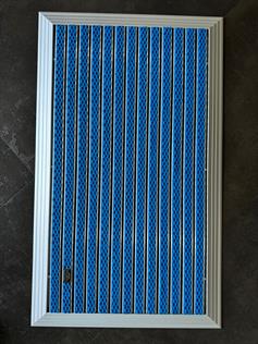 Artlines 20 mm Artnop Mavi Halı Yüzeyli 55x90 Alüminyum Paspas