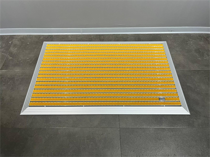 Artlines 20 mm Artnop Sarı Halı Yüzeyli 70x110 Alüminyum Paspas