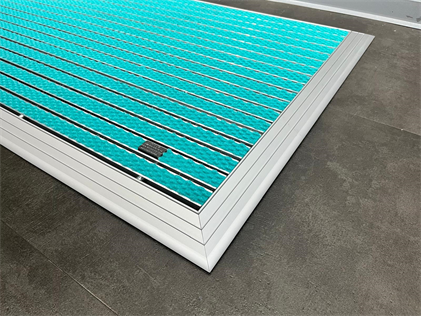 Artlines 20 mm Artnop Turkuaz Halı Yüzeyli 70x110 Alüminyum Paspas
