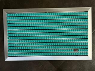 Artlines 20 mm Artnop Turkuaz Halı Yüzeyli 55x90 Alüminyum Paspas