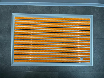 Artlines 20 mm Artnop Turuncu Halı Yüzeyli 70x110 Alüminyum Paspas