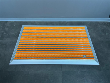 Artlines 20 mm Artnop Turuncu Halı Yüzeyli 70x110 Alüminyum Paspas