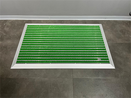 Artlines 20 mm Artnop Yeşil Halı Yüzeyli 70x110 Alüminyum Paspas