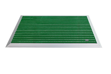 Artlines 20 mm Artnop Yeşil Halı Yüzeyli 70x110 Alüminyum Paspas