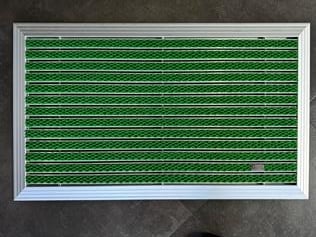 Artlines 20 mm Artnop Yeşil Halı Yüzeyli 55x90 Alüminyum Paspas