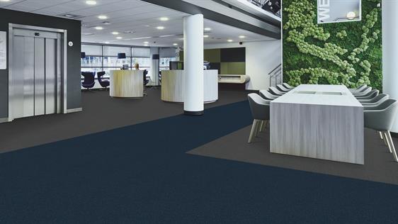 Artlines Basic 352 Navy Karo Halı