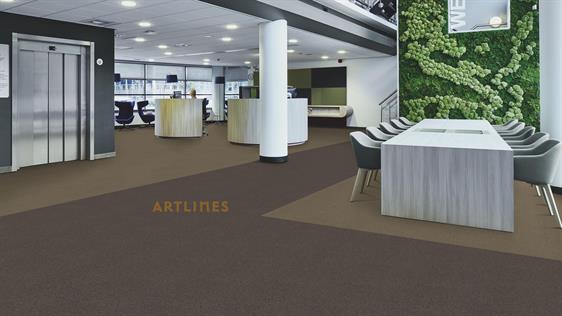 Artlines Basic 364 Brown Karo Halı