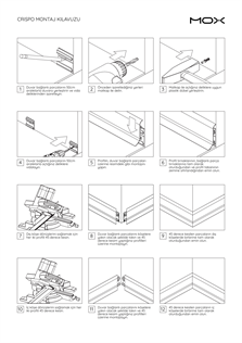 Crispo 70 mm Alüminyum Süpürgelik Mat Eloksal Gümüş