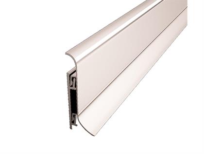 Crispo 70 mm Alüminyum Süpürgelik Mat Eloksal Gümüş