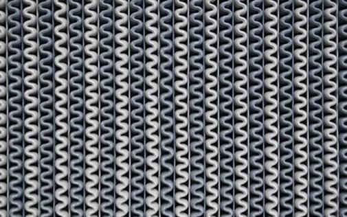 Dph 44x178 cm 1231 Açık Gri Zigzag Paspas