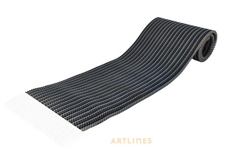 Dph 44x178 cm 1231 Açık Gri Zigzag Paspas