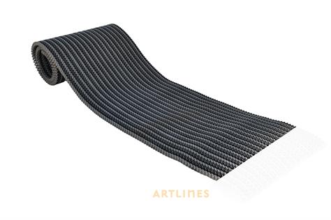 Dph 44x178 cm 1231 Açık Gri Zigzag Paspas