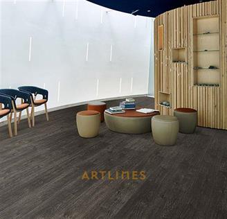 Flex 1684 Oak Black Rustic Sök-Tak LVT 120CM*20CM