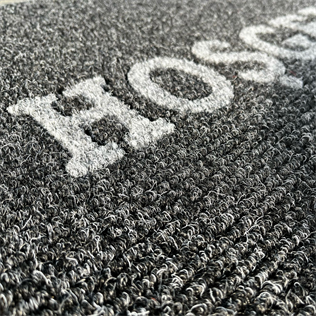 Hoşgeldiniz Logolu Paspas - 56X87 cm - Siyah