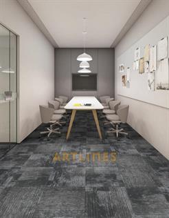 Hudson 1208 Keçe Taban Karo Halı